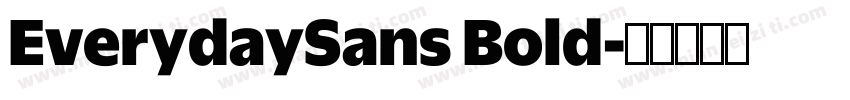 EverydaySans Bold字体转换